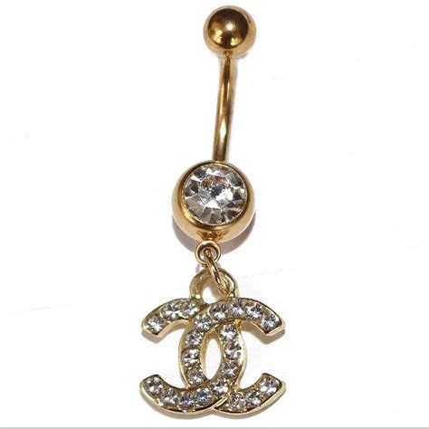 chanel belly button rings|chanel stackable rings.